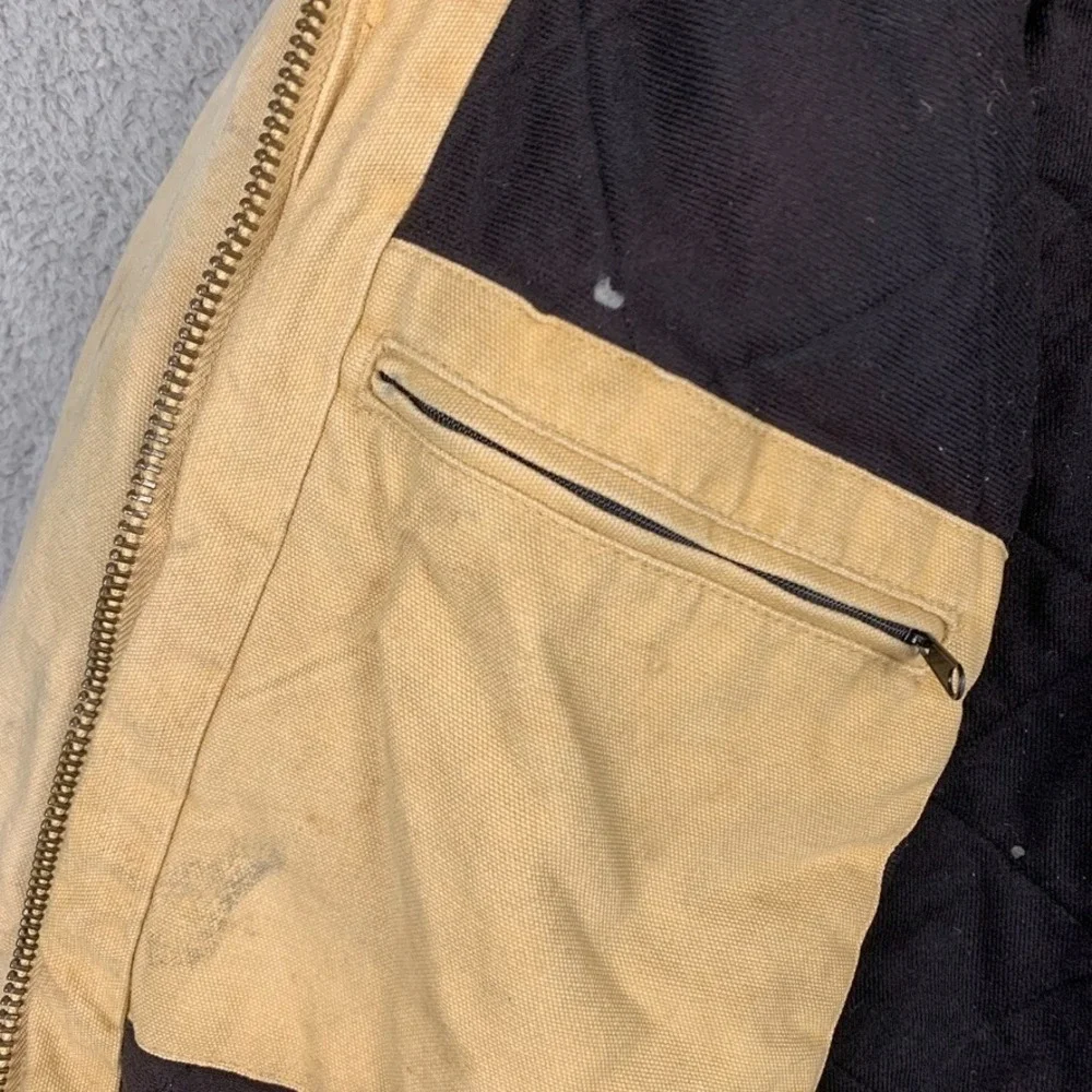 Vintage Carhartt Jacket Mens Medium J130 WET Active Jacket Quilted Distressed - Picture 9 of 16